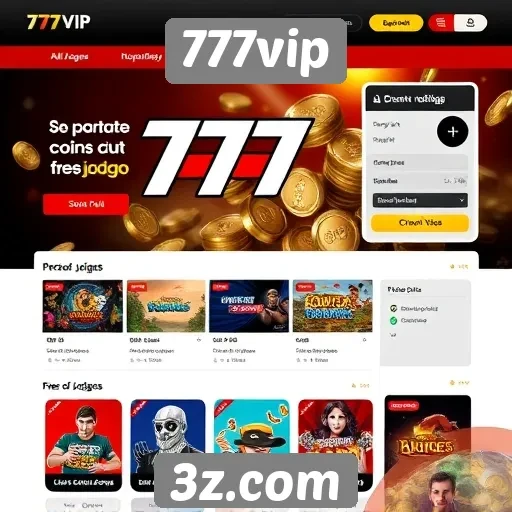 Interface do usuário no site 777vip e sua usabilidade